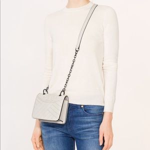Tory Burch Alexa Mini Shoulder Bag in Concrete